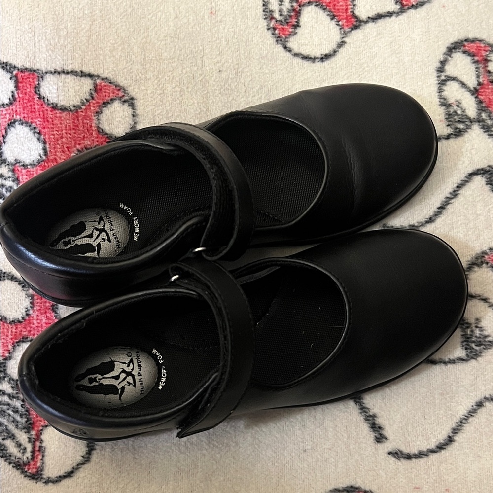 Hush Puppies Black Kids Dress Shoes